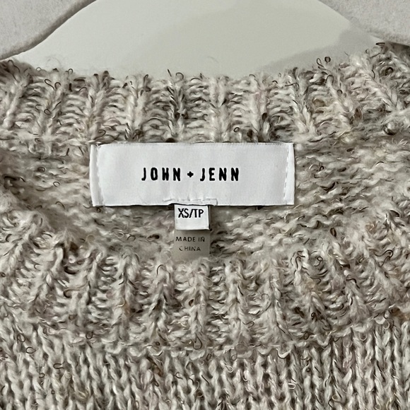 John + Jenn beige weathered sweater size xs - Picture 2 of 4